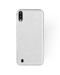 Forcell Glitter Shine Cover Hard Case Silver (Samsung Galaxy M10)
