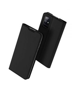 DUX DUCIS SkinPro Wallet Case Θήκη Πορτοφόλι με Stand - Black (Samsung Galaxy M51)