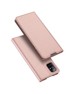 DUX DUCIS SkinPro Wallet Case Θήκη Πορτοφόλι με Stand - Rose Gold (Samsung Galaxy M51)
