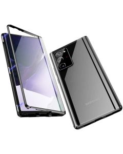 Magneto Full Glass Case - Μαγνητική Θήκη Clear / Black (Samsung Galaxy Note 20)