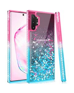 Diamond Liquid Glitter TPU Case Θήκη με Χρυσόσκονη Pink / Blue (Samsung Galaxy S10 Lite)