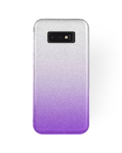 Forcell Glitter Shine Cover Hard Case Clear / Violet (Samsung Galaxy S10e)