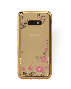 Forcell Strass TPU Case Diamond Garden - Θήκη σιλικόνης με Στρας Gold (Samsung Galaxy S10e)