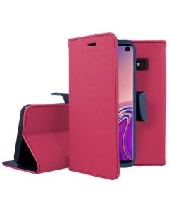 Tel1 Fancy Diary Case Θήκη Πορτοφόλι με δυνατότητα Stand Pink / Navy (Samsung Galaxy S10e)