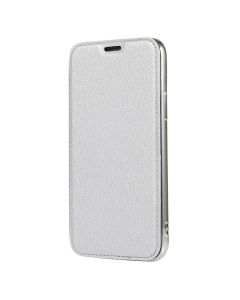 Forcell Electro Wallet Case Θήκη Πορτοφόλι με Stand Silver (Samsung Galaxy S20)