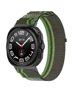 Techsuit Watchband (W054) Υφασμάτινο Λουράκι Samsung Galaxy Watch Ultra 47mm - Dark Green / Gray