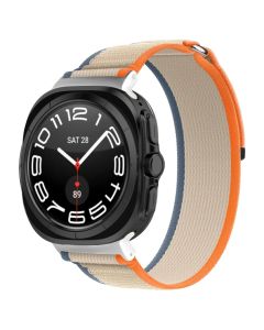 Techsuit Watchband (W054) Υφασμάτινο Λουράκι Samsung Galaxy Watch Ultra 47mm - Orange / Beige