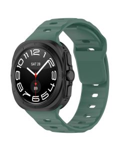 Techsuit Watchband (W055) Silicone Strap Samsung Galaxy Watch Ultra 47mm - Dark Green
