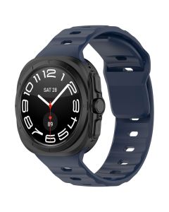 Techsuit Watchband (W055) Silicone Strap Samsung Galaxy Watch Ultra 47mm - Navy Blue