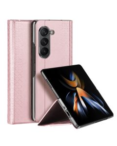 DUX DUCIS Bril PU Leather Case Θήκη Book - Pink (Samsung Galaxy Z Fold5)