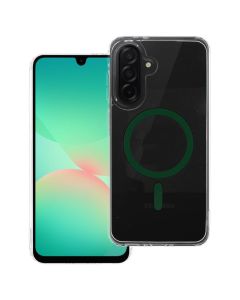 Drop Glue Colorful Ring Mag Cover Case Θήκη Συμβατή με MagSafe Clear / Dark Green (Samsung Galaxy A16 4G / 5G) - MT82961