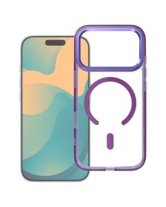 Frame Clear Hybrid Mag Cover Case Θήκη με MagSafe Purple (Samsung Galaxy A56 5G) - MT82914