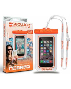 Seawag IPX8 Universal Αδιάβροχη Θήκη για Smartphones έως 5.7'' - White / Orange