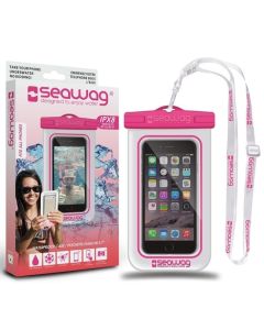 Seawag IPX8 Universal Αδιάβροχη Θήκη για Smartphones έως 5.7'' - White / Pink