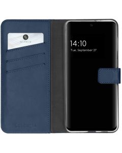 Selencia Era Genuine Leather Wallet Case Δερμάτινη Θήκη Πορτοφόλι - Dark Blue (Samsung Galaxy A32 4G)