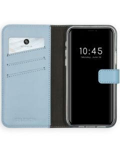 Selencia Era Genuine Leather Wallet Case Δερμάτινη Θήκη Πορτοφόλι - Light Blue (iPhone 12 Pro Max)