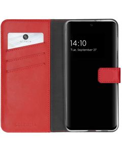 Selencia Era Genuine Leather Wallet Case Δερμάτινη Θήκη Πορτοφόλι - Red (Samsung Galaxy S21 FE 5G)