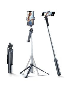 Wozinsky Selfie Stick WC1Y70S 1.7m Bluetooth Wireless Tripod / Selfie Stick για Κινητά - Black - MT83083