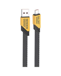 Sendem M83A Cable 200W Καλώδιο Φόρτισης USB σε Micro USB 1m Yellow