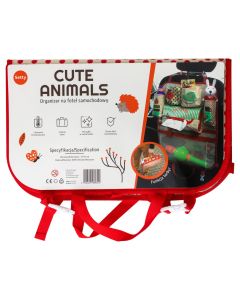 Setty Cute Animals Car Seat Organizer Θήκη Πλάτης Καθίσματος Αυτοκινήτου - Red - MT84506