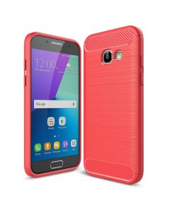 TPU Carbon Rugged Armor Case (141629) Red (Samsung Galaxy A3 2017)