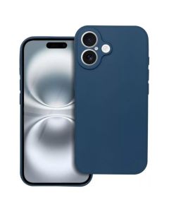 Silicone Lite Soft Touch Case Θήκη Σιλικόνης Dark Blue (iPhone 16)