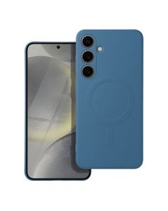 Silicone Mag Cover Case Θήκη Σιλικόνης Συμβατή με MagSafe - Blue (Samsung Galaxy S24)