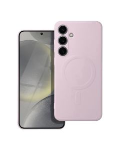 Silicone Mag Cover Case Θήκη Σιλικόνης Συμβατή με MagSafe - Pink (Samsung Galaxy S24 Plus)