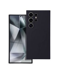 Silicone Mag Cover Case Θήκη Σιλικόνης Συμβατή με MagSafe - Black (Samsung Galaxy S24 Ultra)