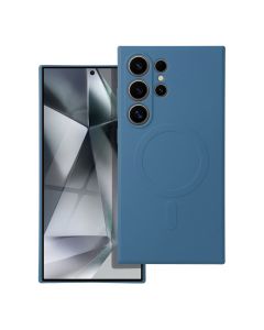 Silicone Mag Cover Case Θήκη Σιλικόνης Συμβατή με MagSafe - Blue (Samsung Galaxy S24 Ultra)