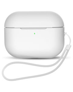 Soft Strap Silicone Apple AirPods Pro 1/2 Case Θήκη Σιλικόνης για Apple AirPods Pro 1/2 - White