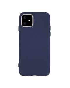 Θήκη Σιλικόνης Slim Fit Liquid Silicone Case Navy Blue (iPhone 11)
