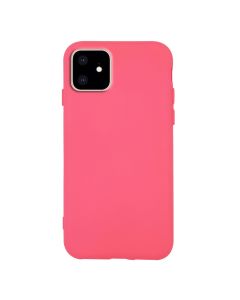 Θήκη Σιλικόνης Slim Fit Liquid Silicone Case Pink (iPhone 11)
