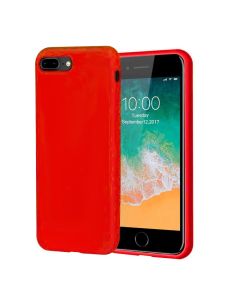 Θήκη Σιλικόνης Slim Fit Liquid Silicone Case Red (iPhone 7 Plus / 8 Plus)