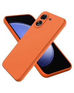 Silicone Lite Soft Touch Case Θήκη Σιλικόνης Orange (Xiaomi Redmi 13C / Poco C65)