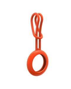 Silicone Flexible Apple AirTag Loop Case Θήκη Σιλικόνης - Orange