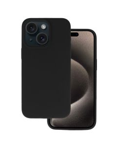 Silicone Lite Soft Touch Case Θήκη Σιλικόνης Black (iPhone 15)