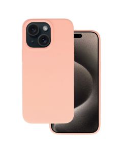 Silicone Lite Soft Touch Case Θήκη Σιλικόνης Peach (iPhone 15)