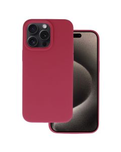 Silicone Lite Soft Touch Case Θήκη Σιλικόνης Burgundy (iPhone 15 Pro)