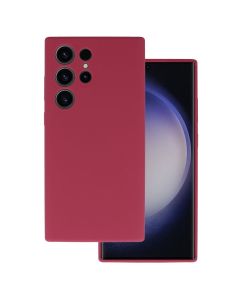 Silicone Lite Soft Touch Case Θήκη Σιλικόνης Burgundy (Samsung Galaxy S23 Ultra) - MT72217