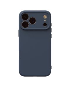 Silicone Lite Soft Touch Case Θήκη Σιλικόνης Dark Blue (iPhone 17 Pro Max) - MT79786