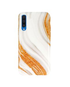 Marble Silicone Case Design 1 Θήκη Σιλικόνης White / Gold (Samsung Galaxy A70)