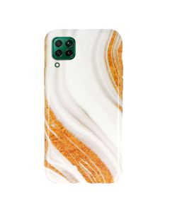 Marble Silicone Case Design 1 Θήκη Σιλικόνης White / Gold (Huawei P40 Lite)