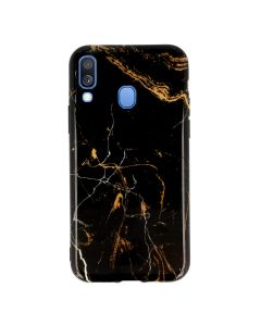 Marble Silicone Case Design 4 Θήκη Σιλικόνης White / Gold / Black (Samsung Galaxy A40)