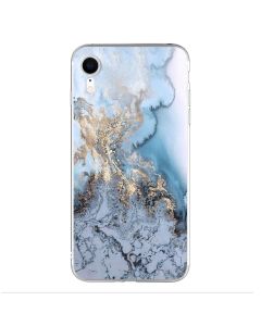 Silicone Marble Case No1 Θήκη Σιλικόνης Blue (iPhone XR)