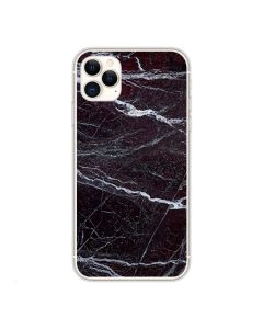 Silicone Marble Case No14 Θήκη Σιλικόνης Black / White (iPhone 11 Pro Max)