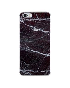 Silicone Marble Case No14 Θήκη Σιλικόνης Black / White (iPhone 6 / 6s)