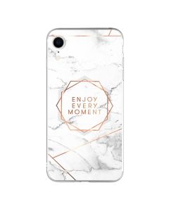 Silicone Marble Case No16 Θήκη Σιλικόνης White / Gold (iPhone XR)