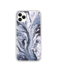Silicone Marble Case No2 Θήκη Σιλικόνης Blue / White (iPhone 11 Pro Max)