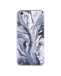 Silicone Marble Case No2 Θήκη Σιλικόνης Blue / White (iPhone 6 / 6s)